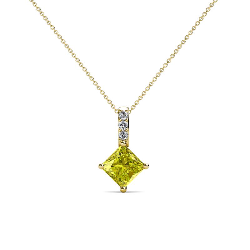Aurel Yellow and White Diamond Pendant 