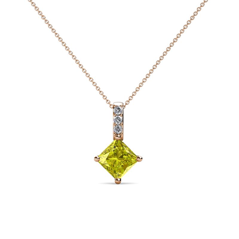 Aurel Yellow and White Diamond Pendant 