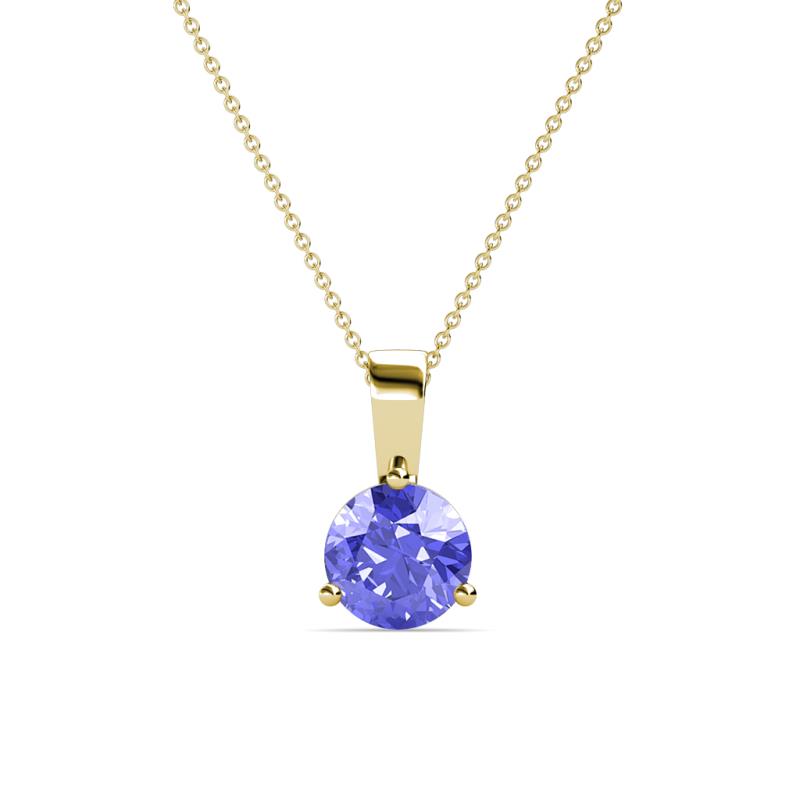 Calista 6.50 mm Tanzanite Solitaire Pendant 