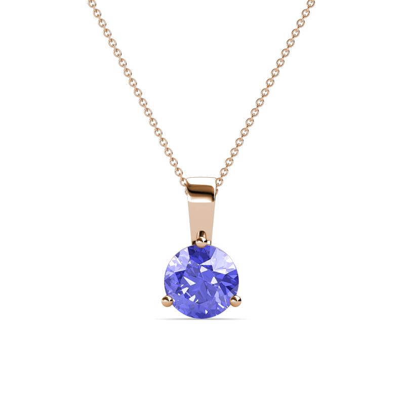 Calista 6.50 mm Tanzanite Solitaire Pendant 