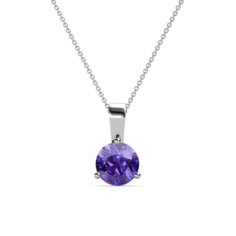 Calista 6.50 mm Iolite Solitaire Pendant 