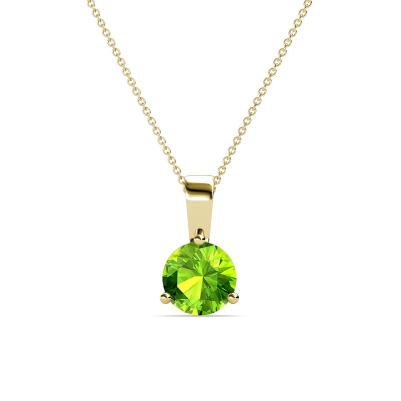 Calista 6.50 mm Peridot Solitaire Pendant 