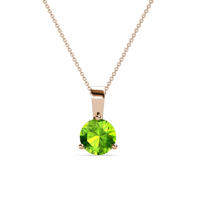 Calista 6.50 mm Peridot Solitaire Pendant 