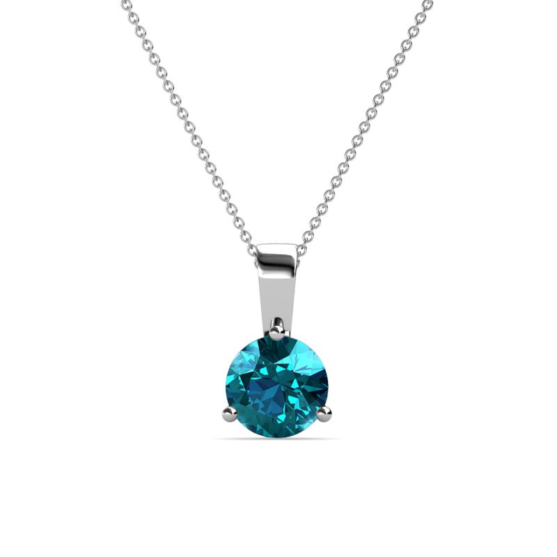 Calista 6.50 mm London Blue Topaz Solitaire Pendant 