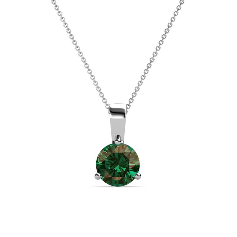 Calista Lab Created Alexandrite Solitaire Pendant 