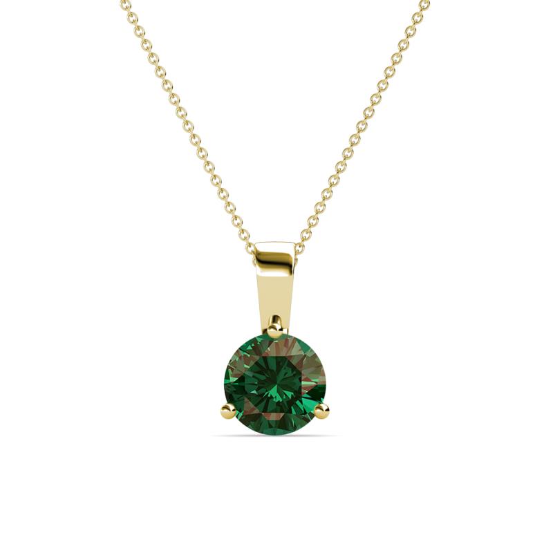 Calista Lab Created Alexandrite Solitaire Pendant 