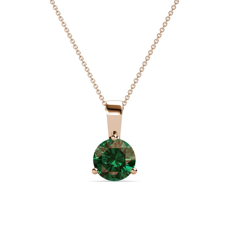 Calista Lab Created Alexandrite Solitaire Pendant 