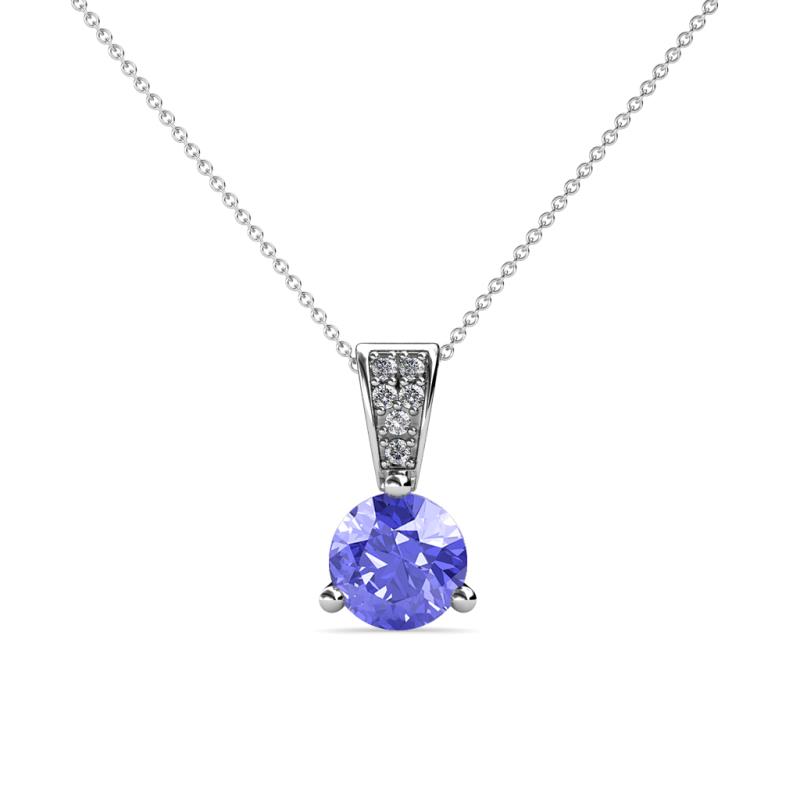 Florin Tanzanite and Diamond Pendant 