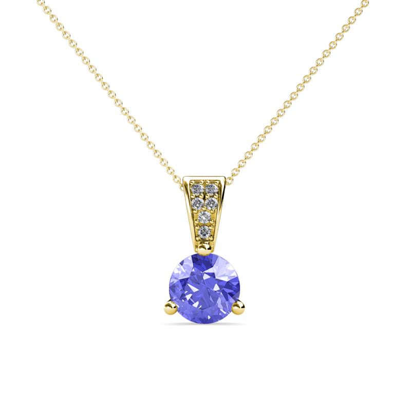 Florin Tanzanite and Diamond Pendant 