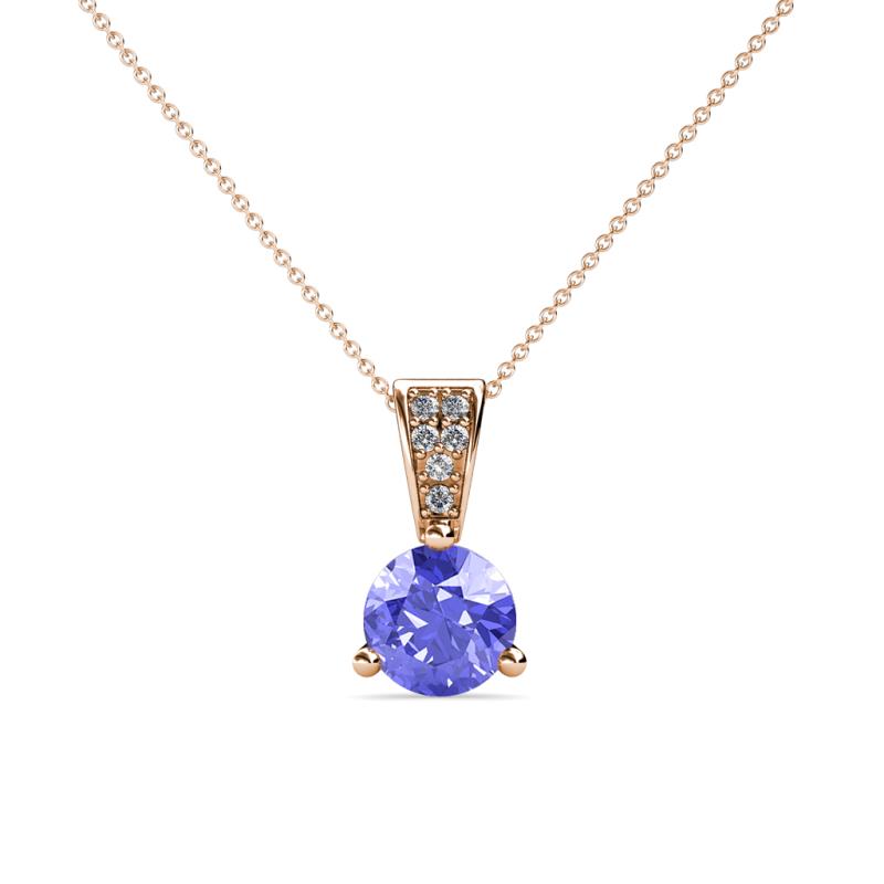 Florin Tanzanite and Diamond Pendant 