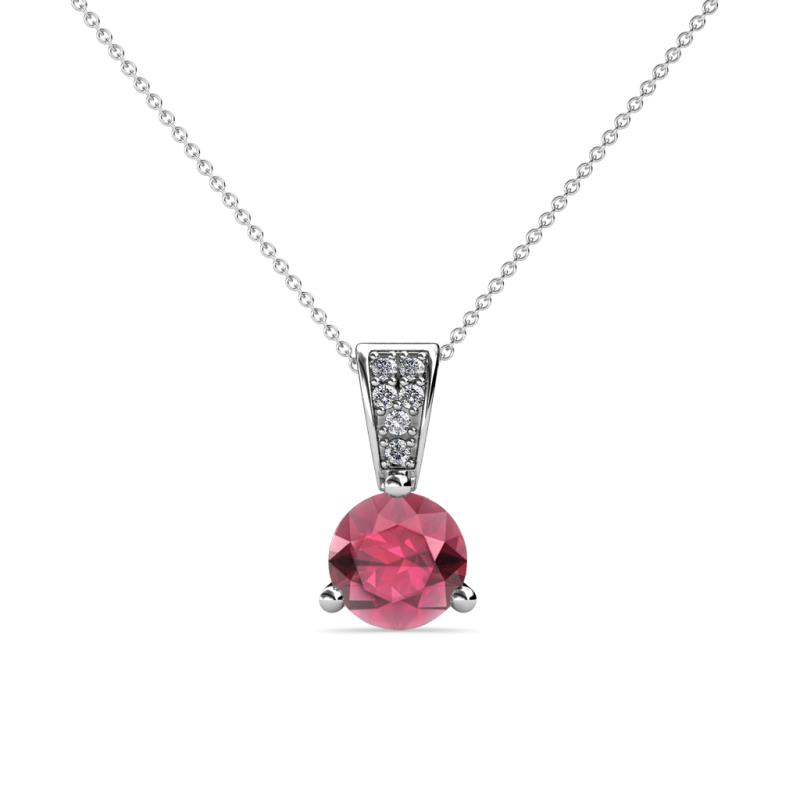 Florin Rhodolite Garnet and Diamond Pendant 