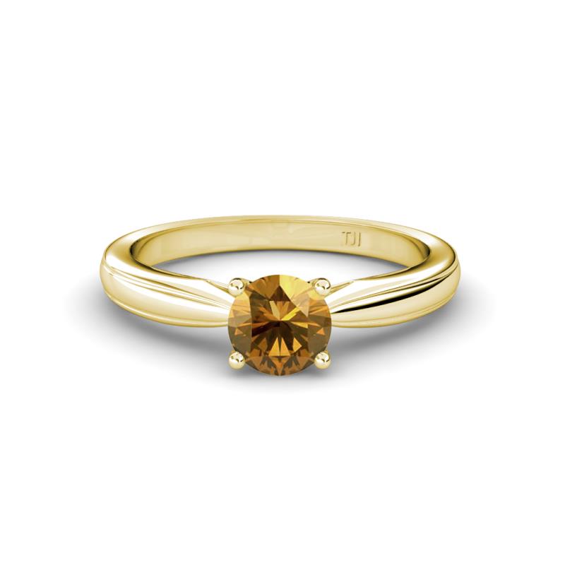 Adsila Citrine Solitaire Engagement Ring 