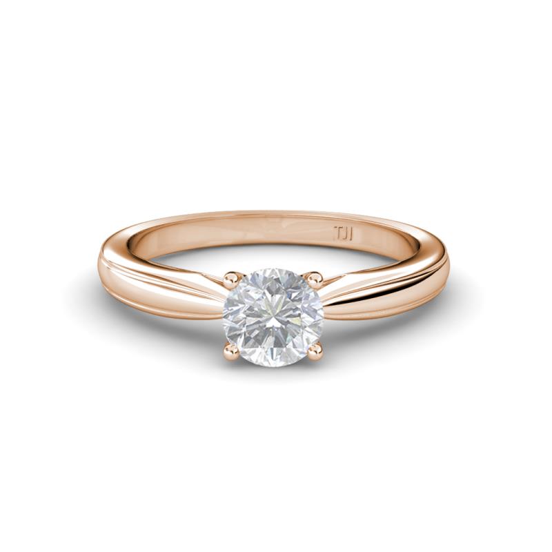 Adsila White Sapphire Solitaire Engagement Ring 