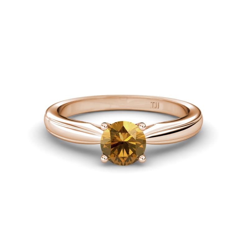 Adsila Citrine Solitaire Engagement Ring 