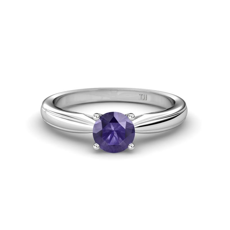 Adsila Iolite Solitaire Engagement Ring 