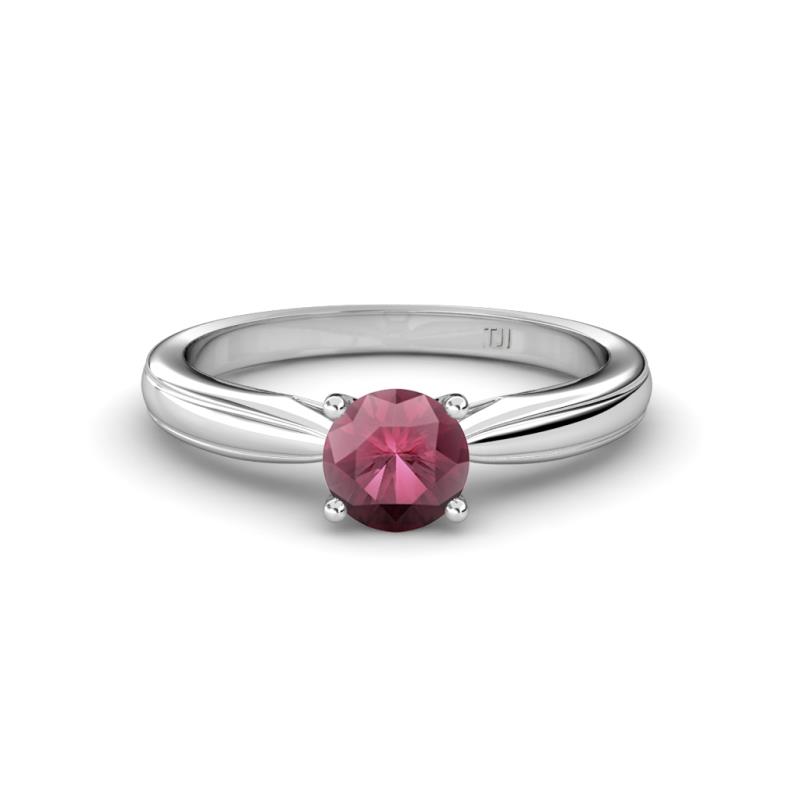 Adsila Rhodolite Garnet Solitaire Engagement Ring 