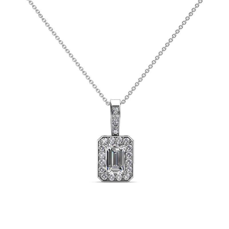 Lilian Diamond Halo Pendant 