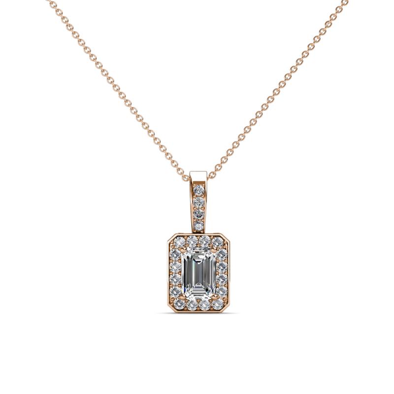 Lilian Diamond Halo Pendant 