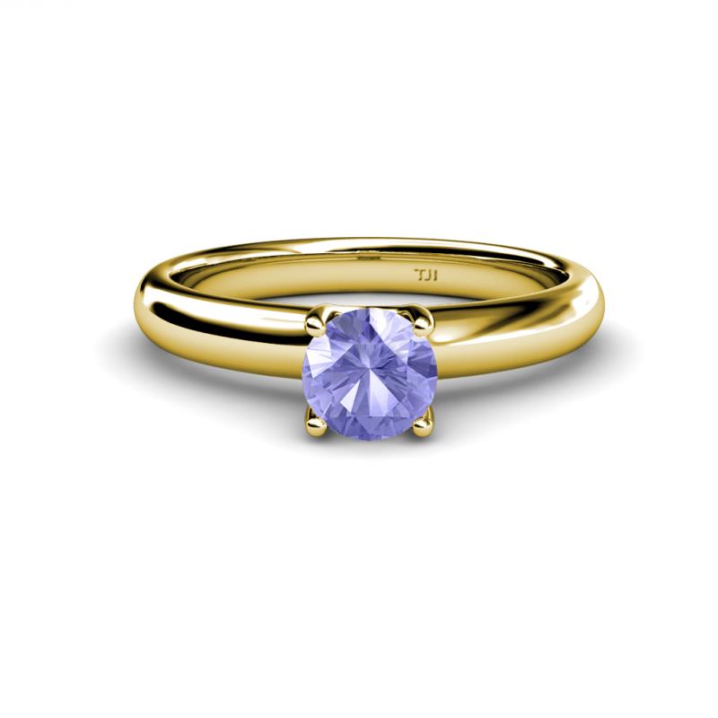 Bianca 6.50 mm Round Tanzanite Solitaire Engagement Ring 