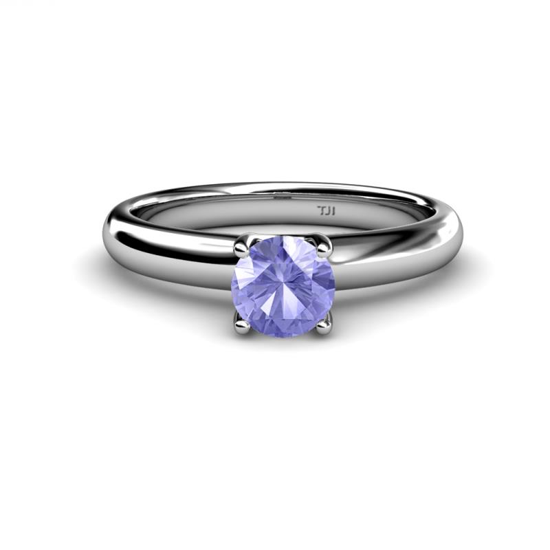Bianca 6.50 mm Round Tanzanite Solitaire Engagement Ring 