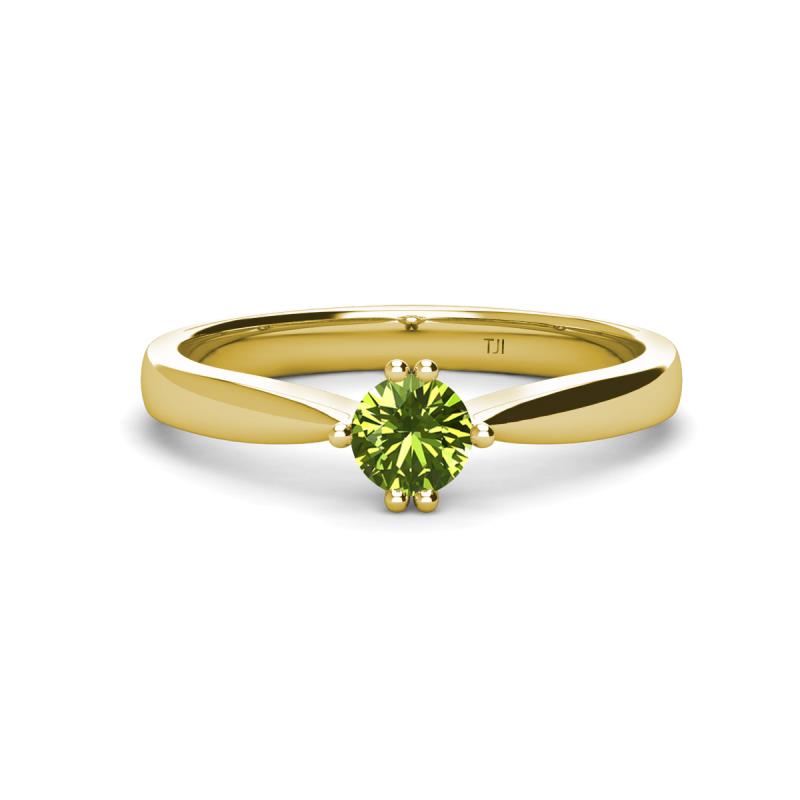 Isla 5.00 mm Round  Peridot Solitaire Engagement Ring  