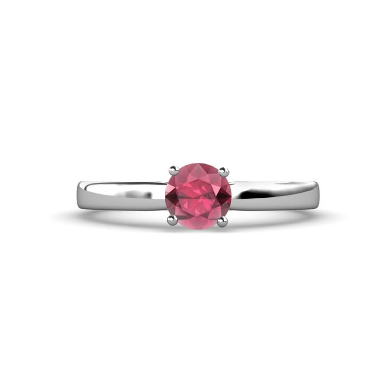 Annora Rhodolite Garnet Solitaire Engagement Ring 