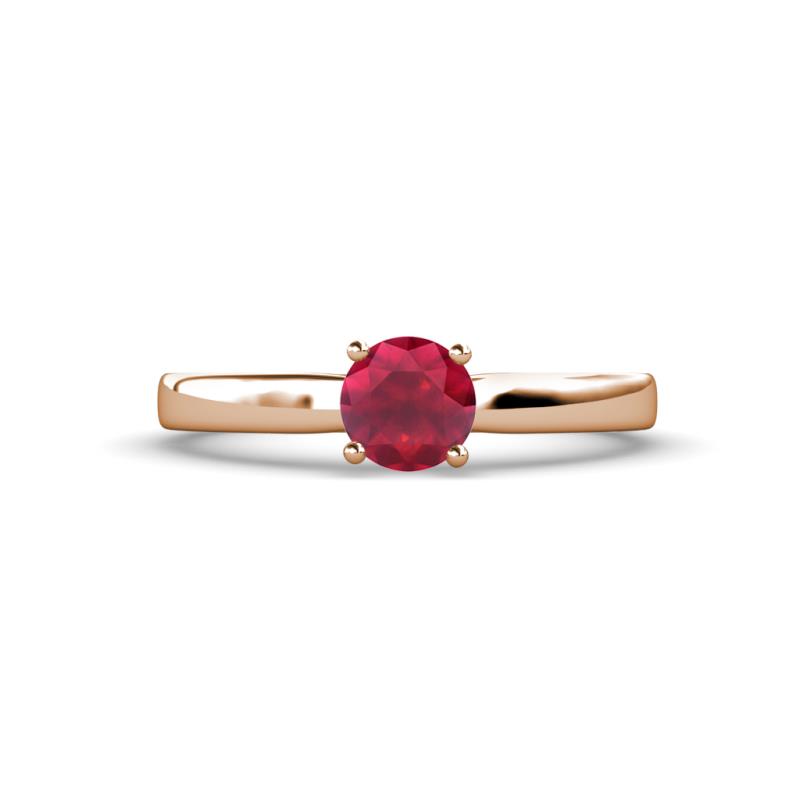 Annora Ruby Solitaire Engagement Ring 