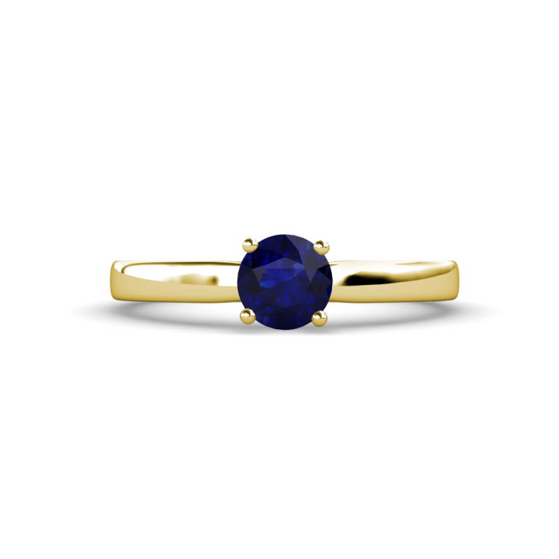 Annora Blue Sapphire Solitaire Engagement Ring 
