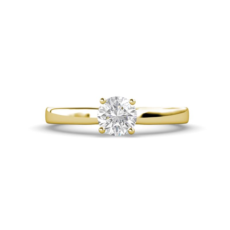 Annora White Sapphire Solitaire Engagement Ring 