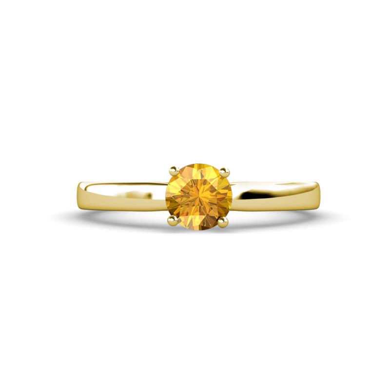 Annora Citrine Solitaire Engagement Ring 