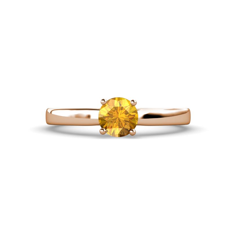 Annora Citrine Solitaire Engagement Ring 