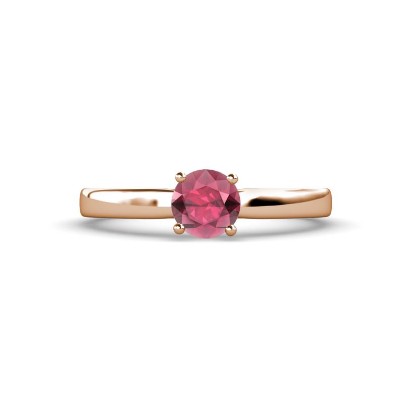 Annora Rhodolite Garnet Solitaire Engagement Ring 