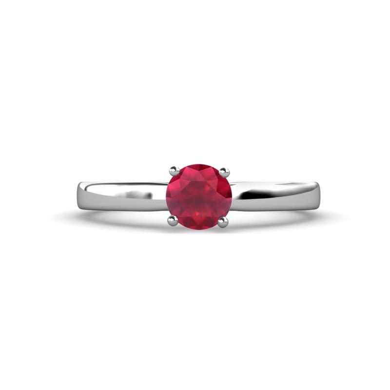 Annora Ruby Solitaire Engagement Ring 