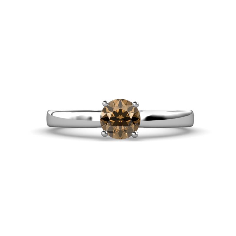 Annora Smoky Quartz Solitaire Engagement Ring 