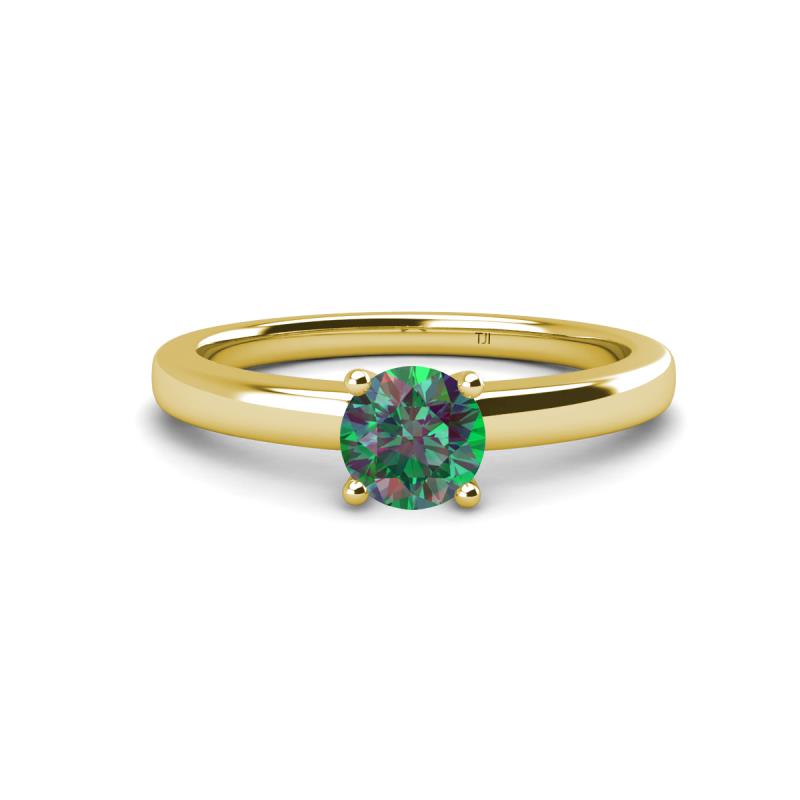 Kyle 6.50 mm Round Lab Created Alexandrite Solitaire Engagement Ring 