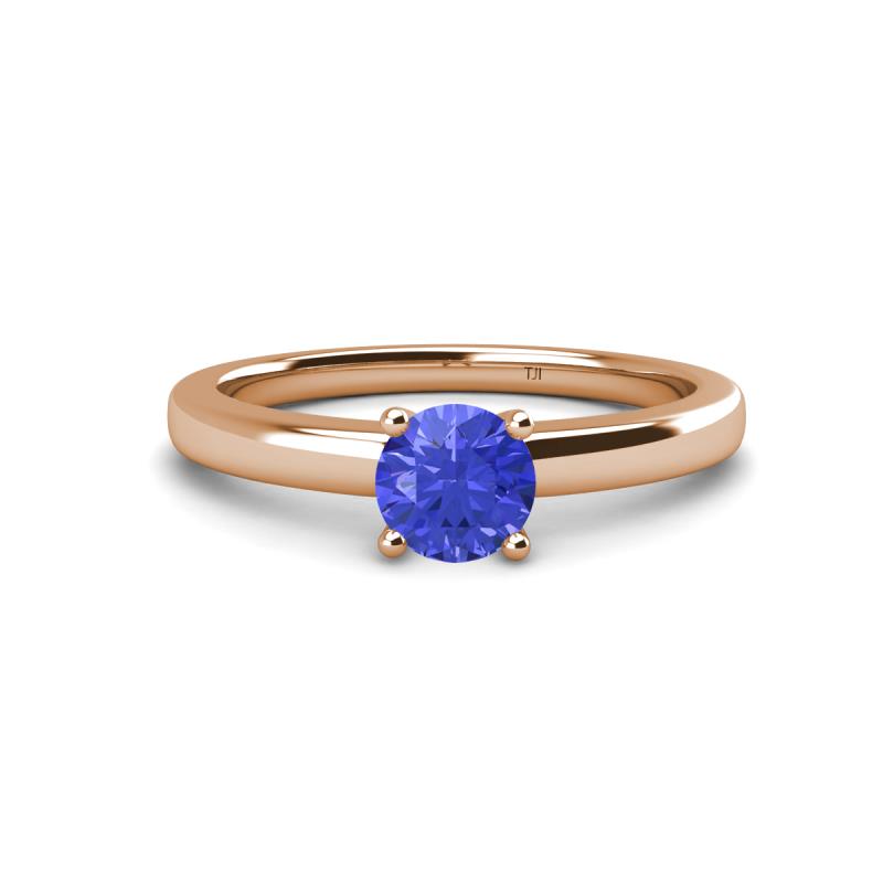 Kyle 6.50 mm Round Tanzanite Solitaire Engagement Ring 