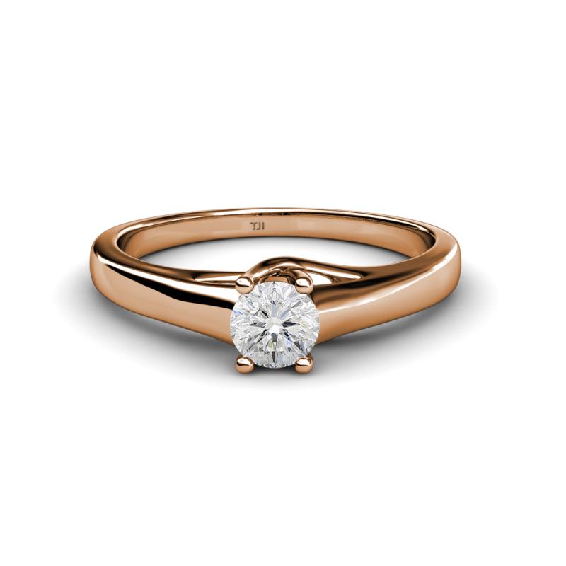 Nixie 0.53 ct White Sapphire Round (5.00 mm) Solitaire Engagement Ring  