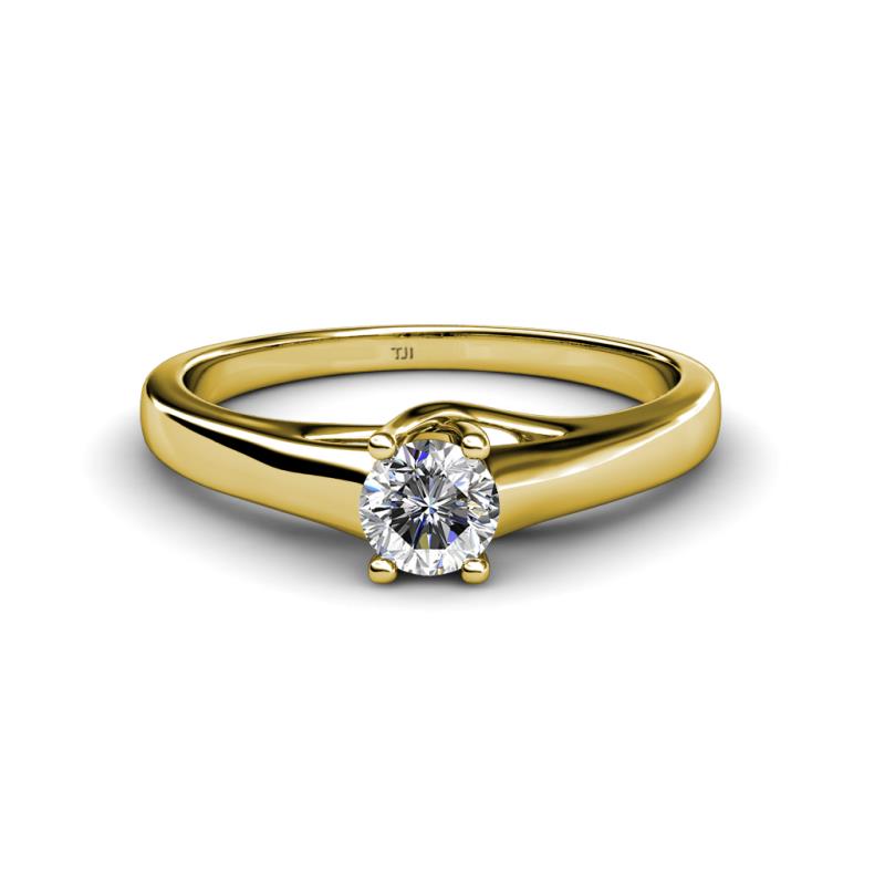 Nixie 0.50 ct Natural Diamond Round (5.00 mm) Solitaire Engagement Ring  