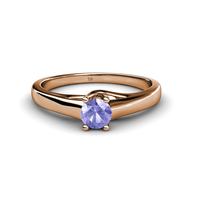 Nixie 0.47 ct Tanzanite Round (5.00 mm) Solitaire Engagement Ring  