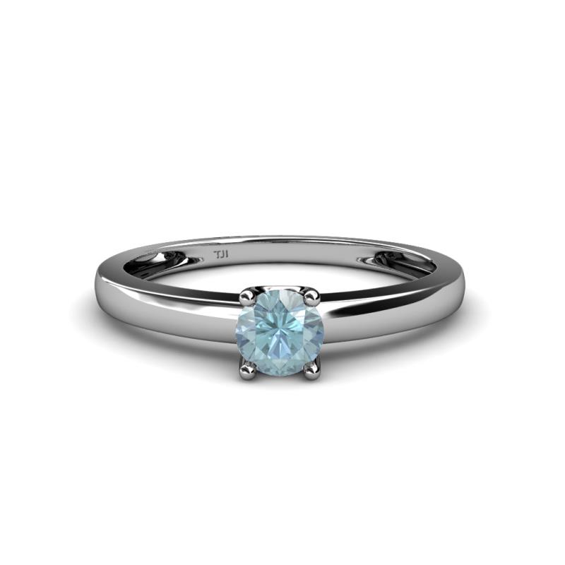 Ilone Aquamarine Solitaire Engagement Ring 