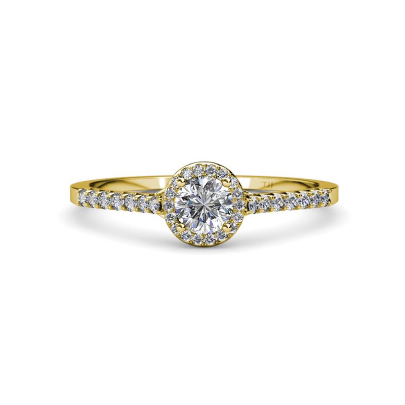 Lore Diamond Halo Bridal Set Ring 