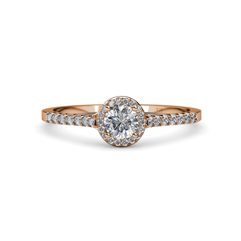 Lore Diamond Halo Bridal Set Ring 