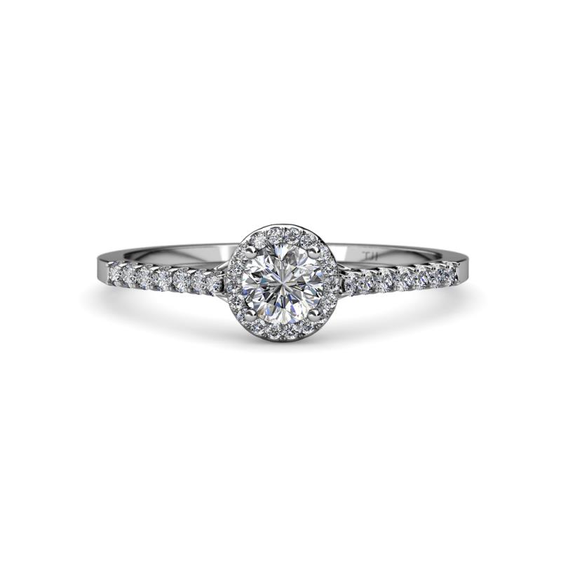 Lore Diamond Halo Bridal Set Ring 