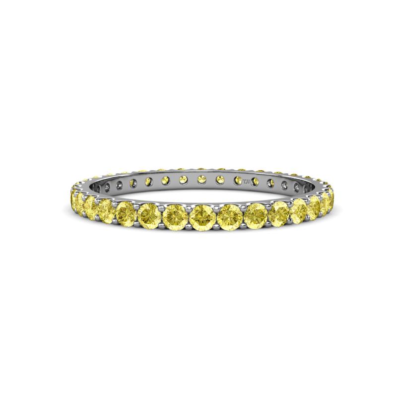Audrey 2.00 mm Yellow Sapphire U Prong Eternity Band 