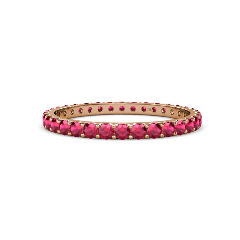 Audrey 2.00 mm Ruby U Prong Eternity Band 