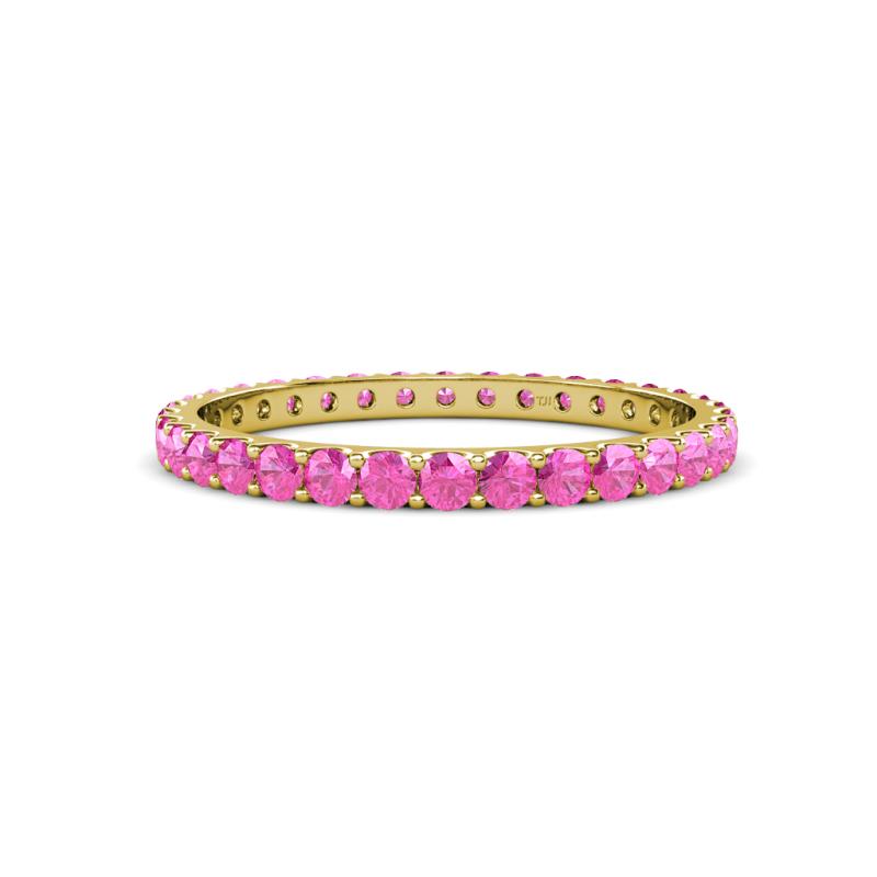Audrey 2.00 mm Pink Sapphire U Prong Eternity Band 