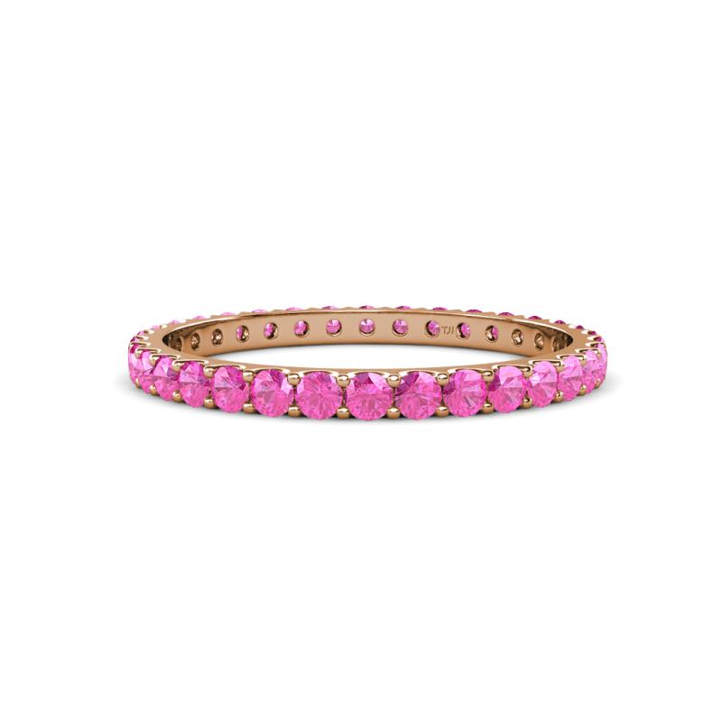 Audrey 2.00 mm Pink Sapphire U Prong Eternity Band 