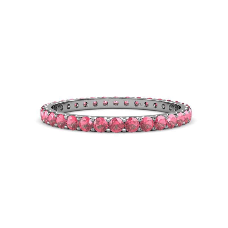Audrey 2.00 mm Pink Tourmaline U Prong Eternity Band 