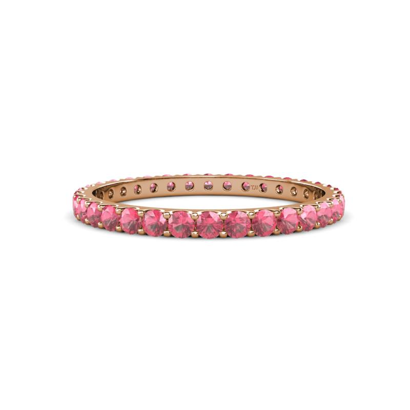Audrey 2.00 mm Pink Tourmaline U Prong Eternity Band 