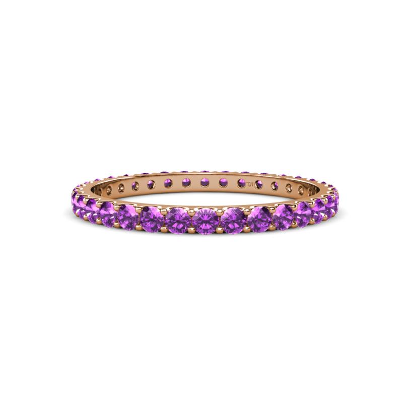 Audrey 2.00 mm Amethyst U Prong Eternity Band 